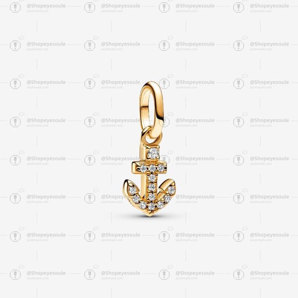 Pandora Anchor Mini Dangle Charm - Picture 1 of 6